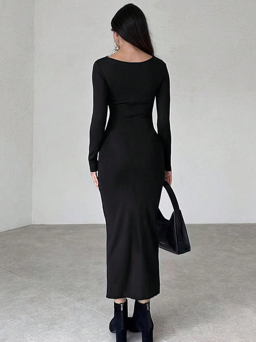 'Victoria' Dress | A regal silhouette with a high collar and gathers