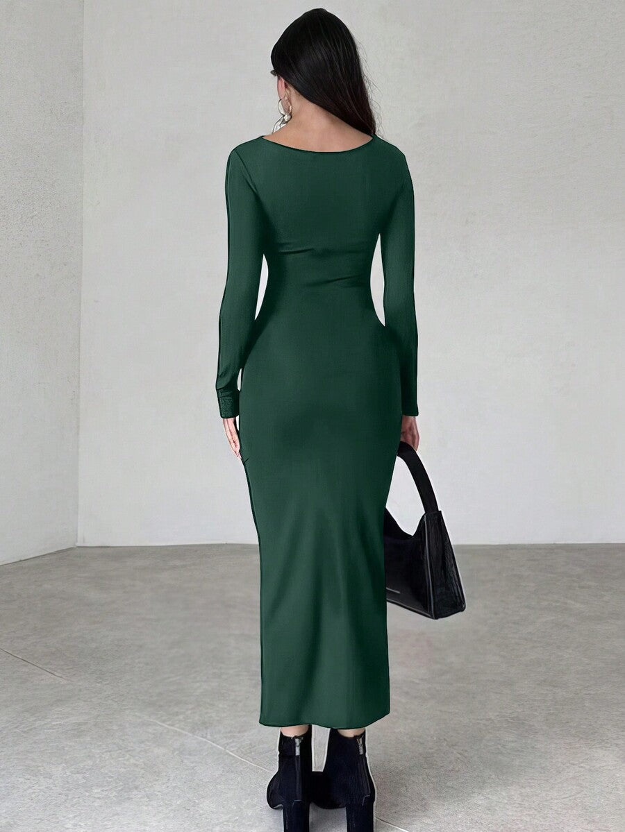 'Victoria' Dress | A regal silhouette with a high collar and gathers