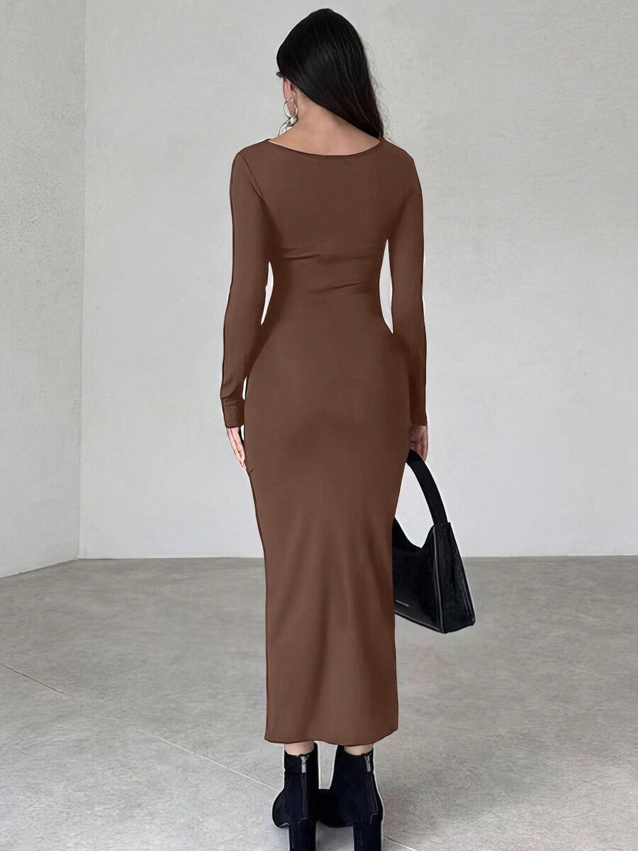 'Victoria' Dress | A regal silhouette with a high collar and gathers