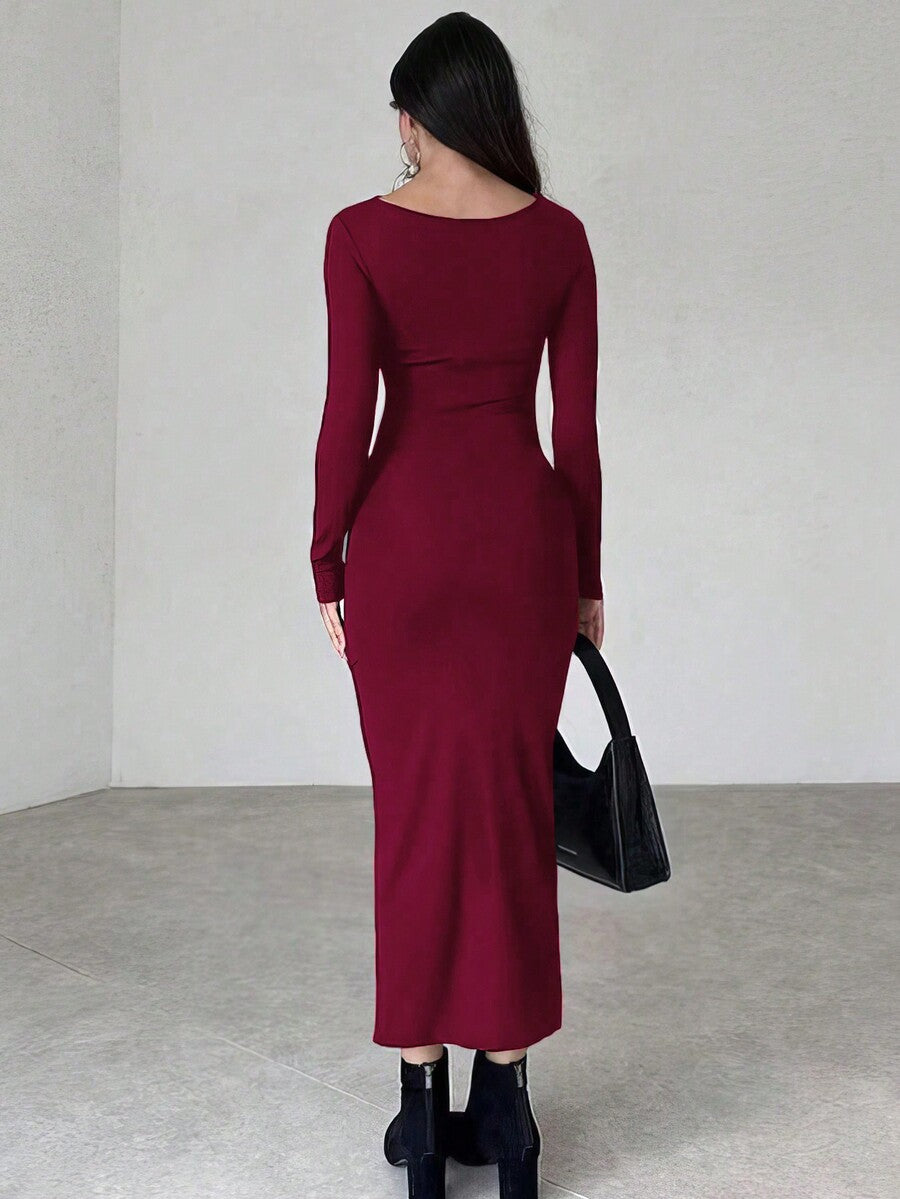 'Victoria' Dress | A regal silhouette with a high collar and gathers