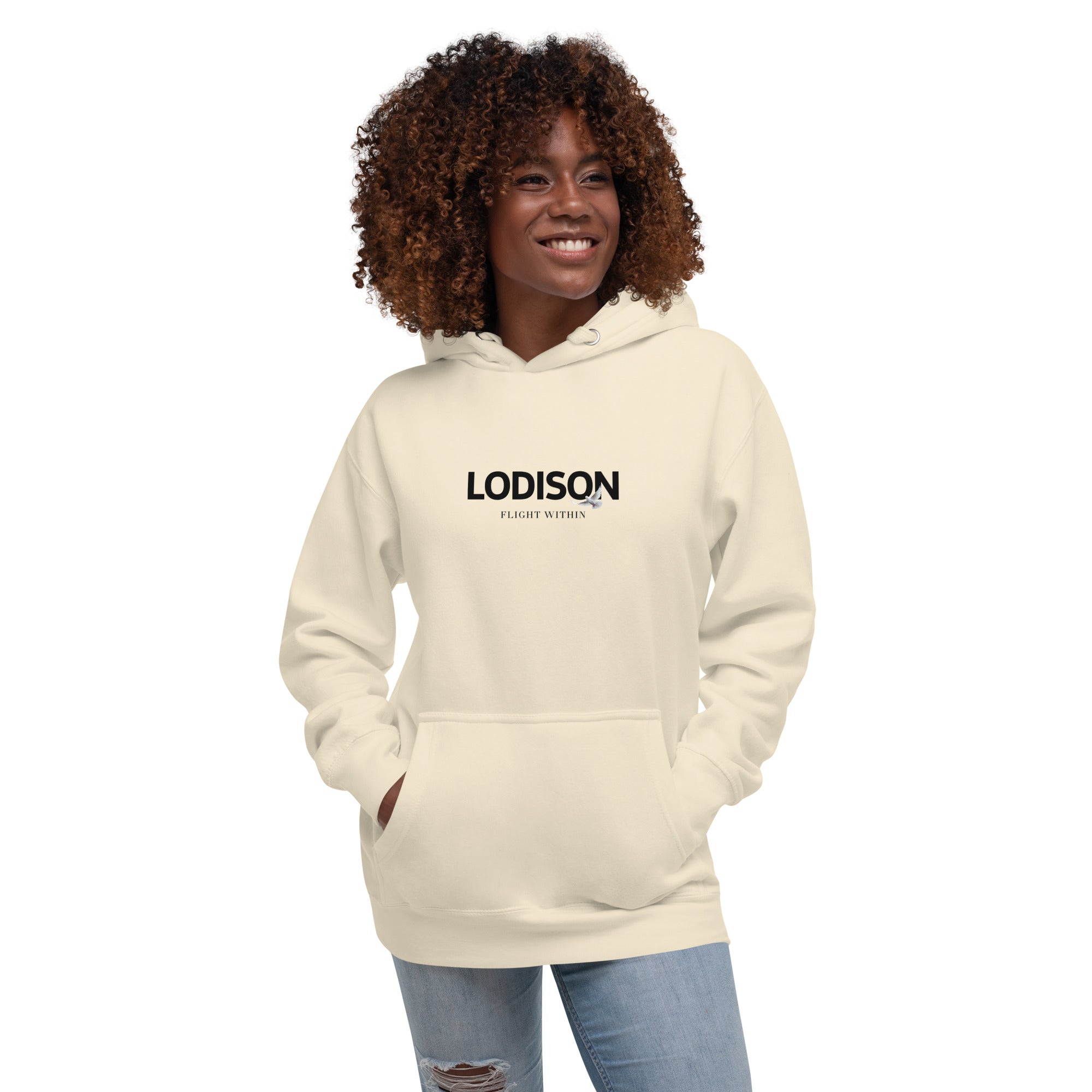 LODISON Cream "Freedom & Art" Unisex Hoodie
